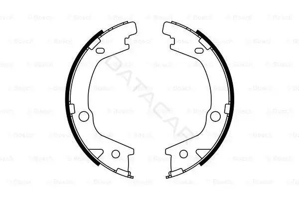 Колодки ручника BOSCH 0986487770