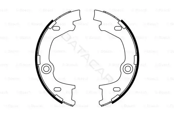 Колодки ручника BOSCH 0986487777