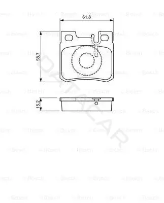 Тормозные колодки BOSCH 0986490260
