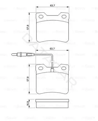 Тормозные колодки BOSCH 0986494000