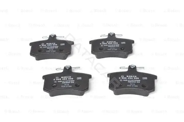Тормозные колодки BOSCH 0986494059