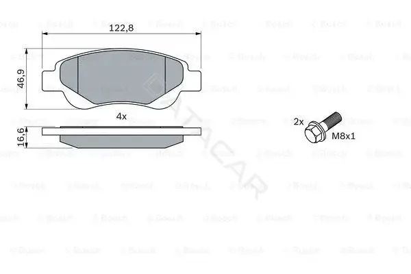 Тормозные колодки BOSCH 0986494065