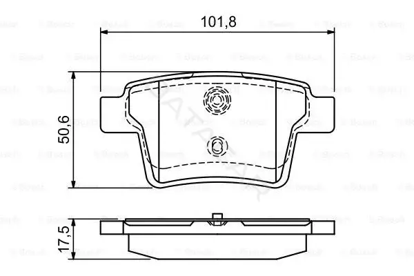 Тормозные колодки BOSCH 0986494076