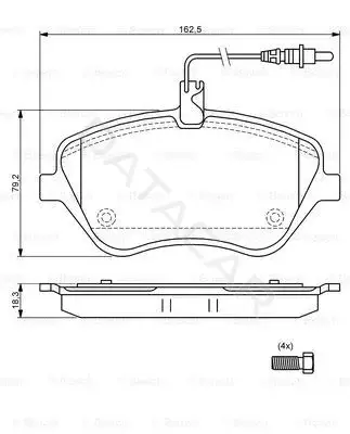 Тормозные колодки BOSCH 0986494098