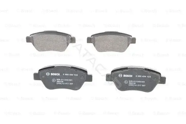 Тормозные колодки BOSCH 0986494132