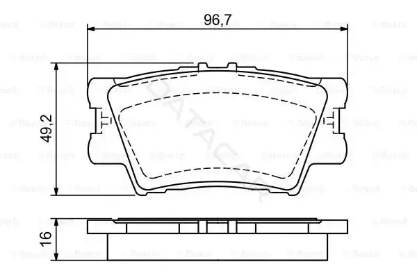 Тормозные колодки BOSCH 0986494154