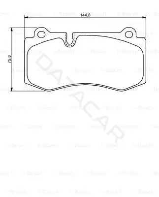 Тормозные колодки BOSCH 0986494167