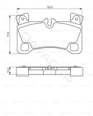 Тормозные колодки BOSCH 0986494205