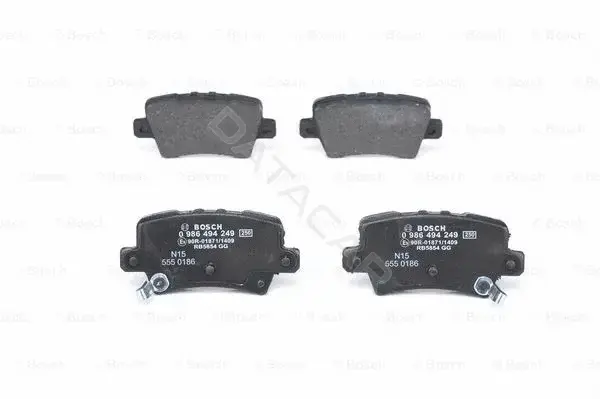Тормозные колодки BOSCH 0986494249