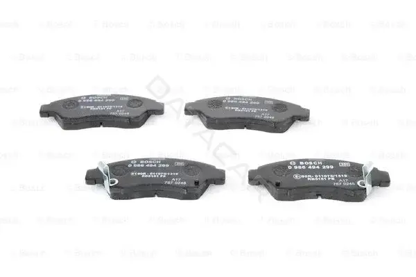Тормозные колодки BOSCH 0986494299