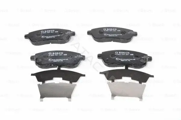 Тормозные колодки BOSCH 0986494321