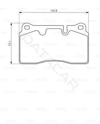 Тормозные колодки BOSCH 0986494351
