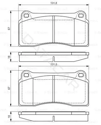 Тормозные колодки BOSCH 0986494353