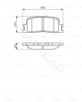 Тормозные колодки BOSCH 0986494359