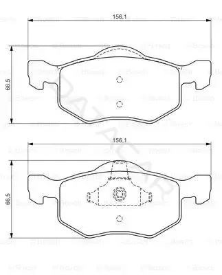 Тормозные колодки BOSCH 0986494361