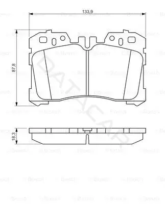 Тормозные колодки BOSCH 0986494423
