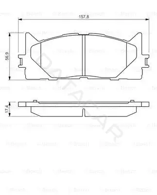 Тормозные колодки BOSCH 0986494430