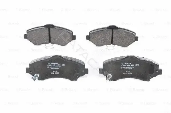 Тормозные колодки BOSCH 0986494493