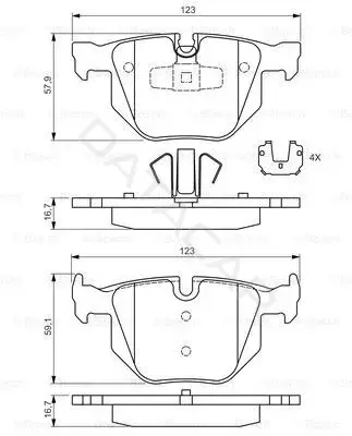 Тормозные колодки BOSCH 0986494540