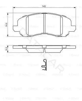 Тормозные колодки BOSCH 0986494575