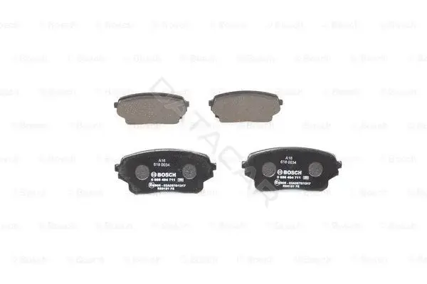 Тормозные колодки BOSCH 0986494711