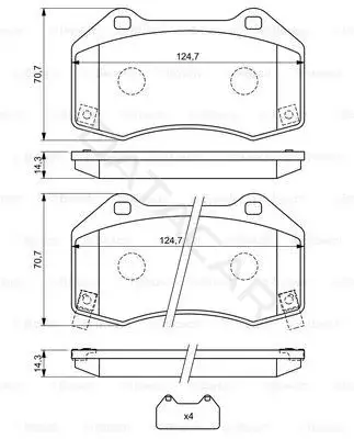 Тормозные колодки BOSCH 0986494718