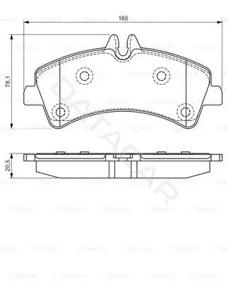 Тормозные колодки BOSCH 0986495099