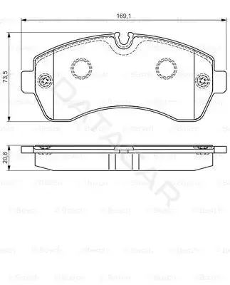 Тормозные колодки BOSCH 0986495107