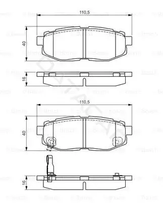 Тормозные колодки BOSCH 0986495135