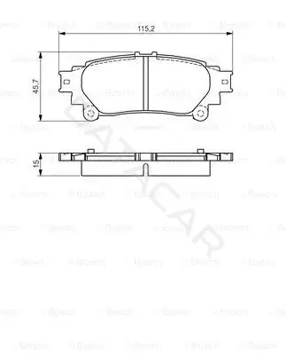 Тормозные колодки BOSCH 0986495174