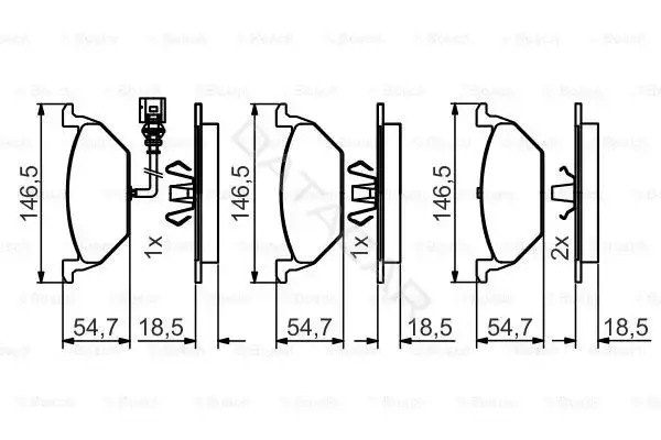 Тормозные колодки BOSCH 0986495213