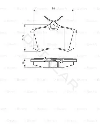 Тормозные колодки BOSCH 0986495231
