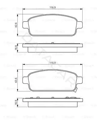 Тормозные колодки BOSCH 0986495259