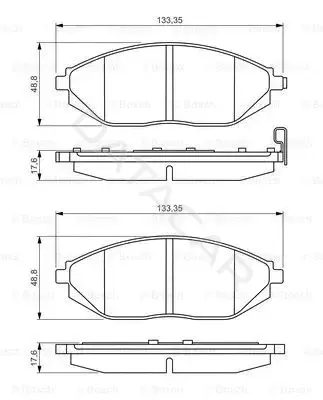 Тормозные колодки BOSCH 0986495349