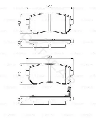 Тормозные колодки BOSCH 0986495354
