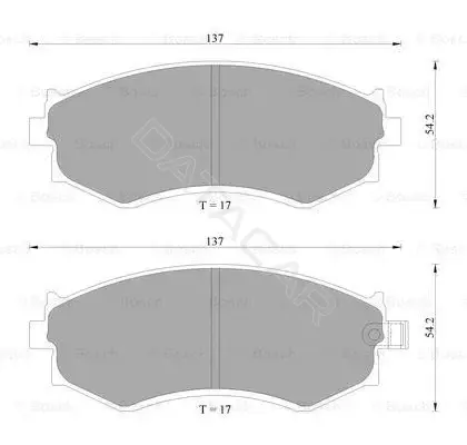 Тормозные колодки BOSCH 0986AB2030