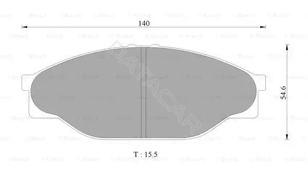 Тормозные колодки BOSCH 0986AB2071