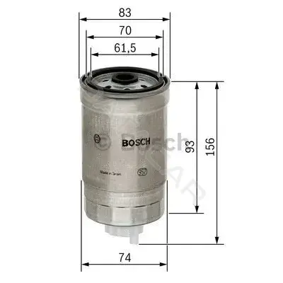 Топливный фильтр BOSCH 1457434106