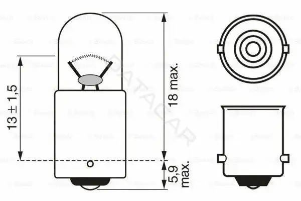 Лампочки BOSCH 1987302508