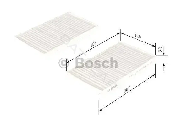 Фильтр салонный BOSCH 1987432278