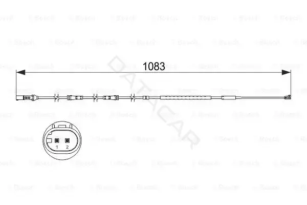 Датчик износа тормозных колодок BOSCH 1987473500