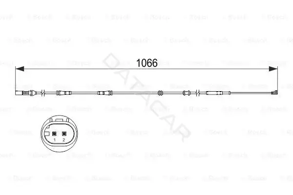 Датчик износа тормозных колодок BOSCH 1987473501