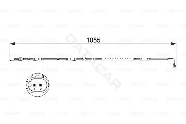Датчик износа тормозных колодок BOSCH 1987473506