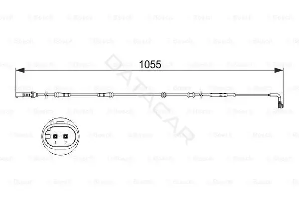 Датчик износа тормозных колодок BOSCH 1987473507