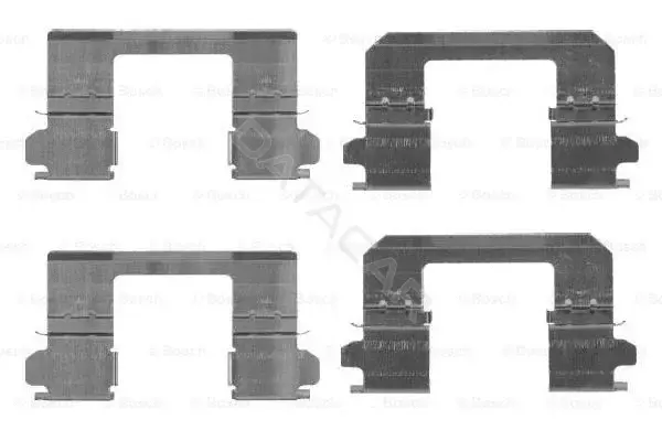 Ремкомплект тормозных колодок BOSCH 1987474461