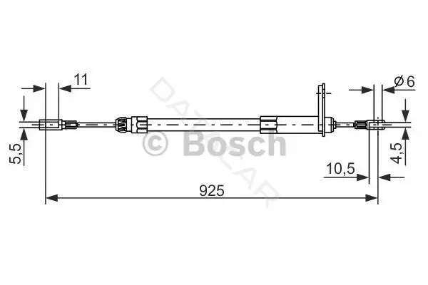 Трос ручника BOSCH 1987477220