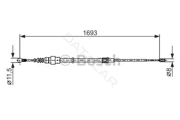 Трос ручника BOSCH 1987477698