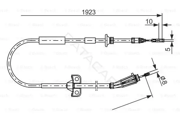 Трос ручника BOSCH 1987477999