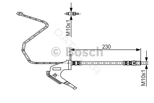 Тормозные шланги BOSCH 1987481161