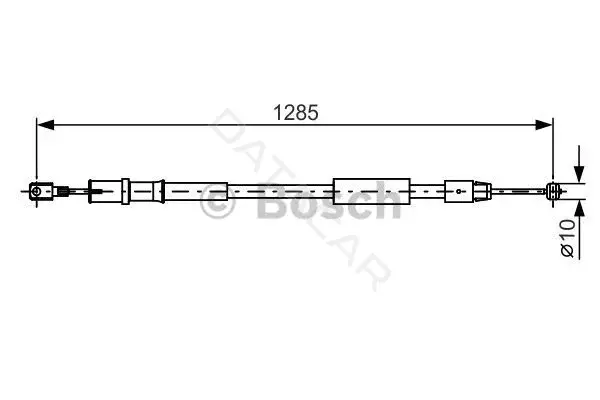 Трос ручника BOSCH 1987482026